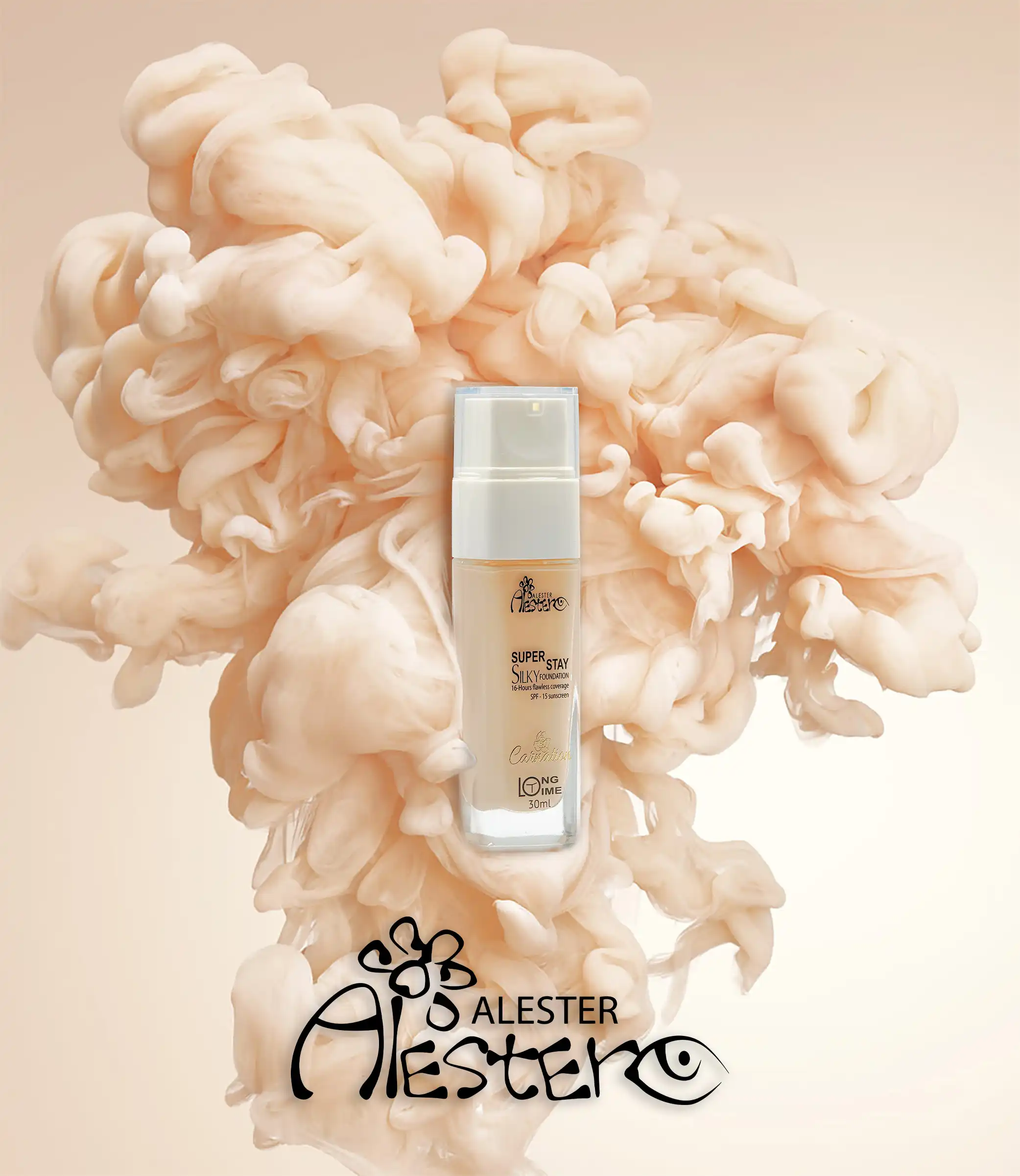 کرم پودر پمپی شیشه ای آلستر